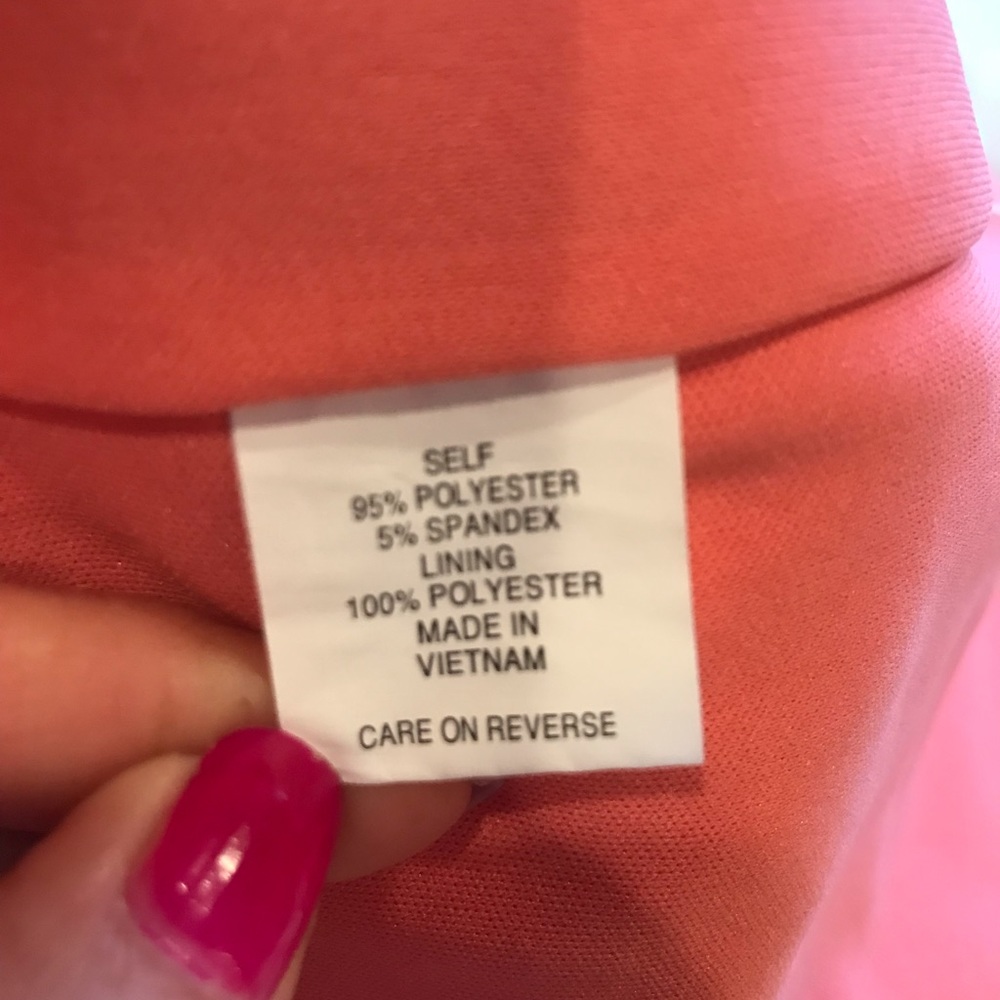 Women’s dress New York & Co dress coral small GUC sleeveless - Picture 6 of 8